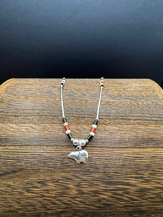 Bear Liquid Silver - Multi Color Beads - Sterling Silver