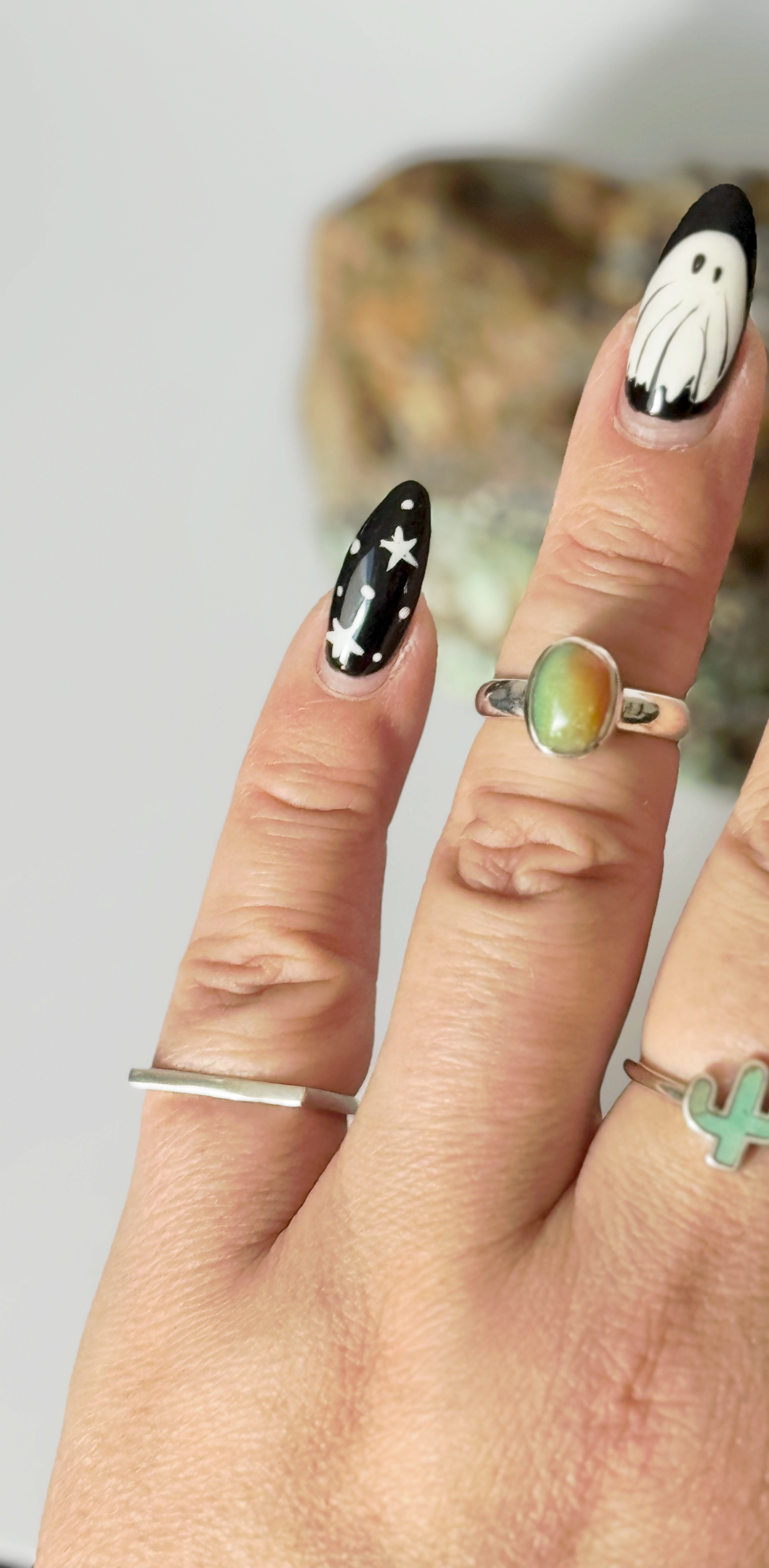 Ethiopian Opal Ring - Sterling Silver - Size 5.5