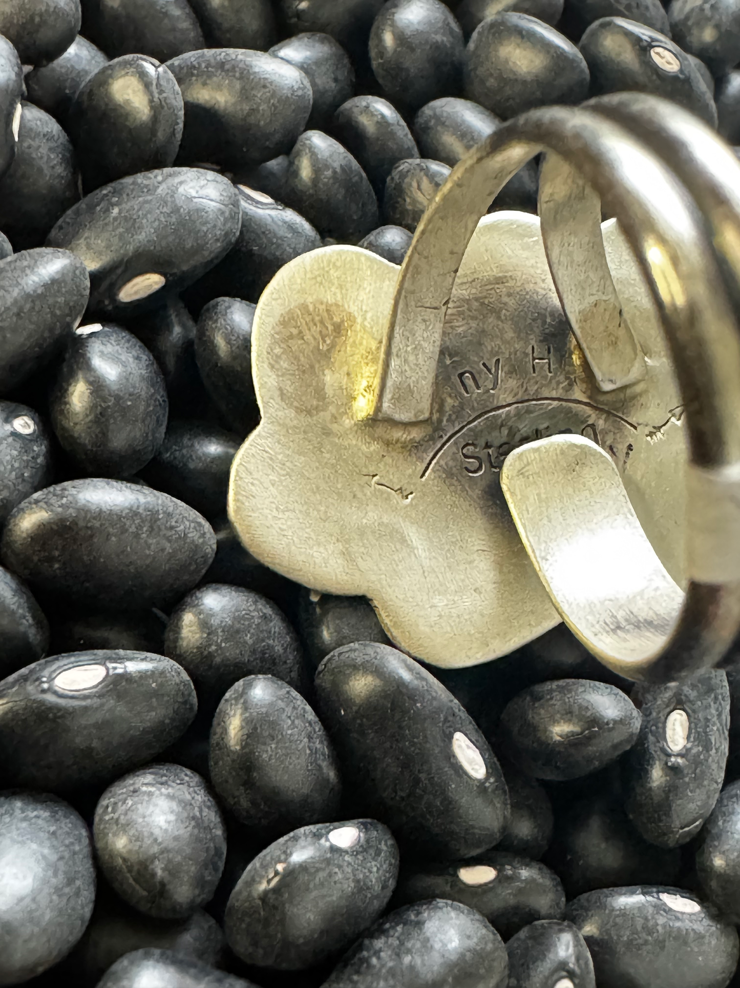 Ring - Kingman Turquoise - Sterling Silver - Native Handmade - Dan Henio (artist) - Size Adjustable