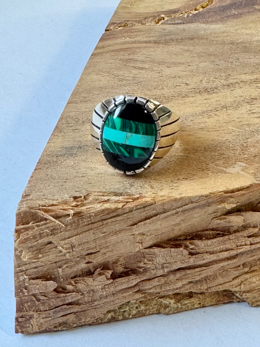 Multi Color Stone Ring - Sterling Silver