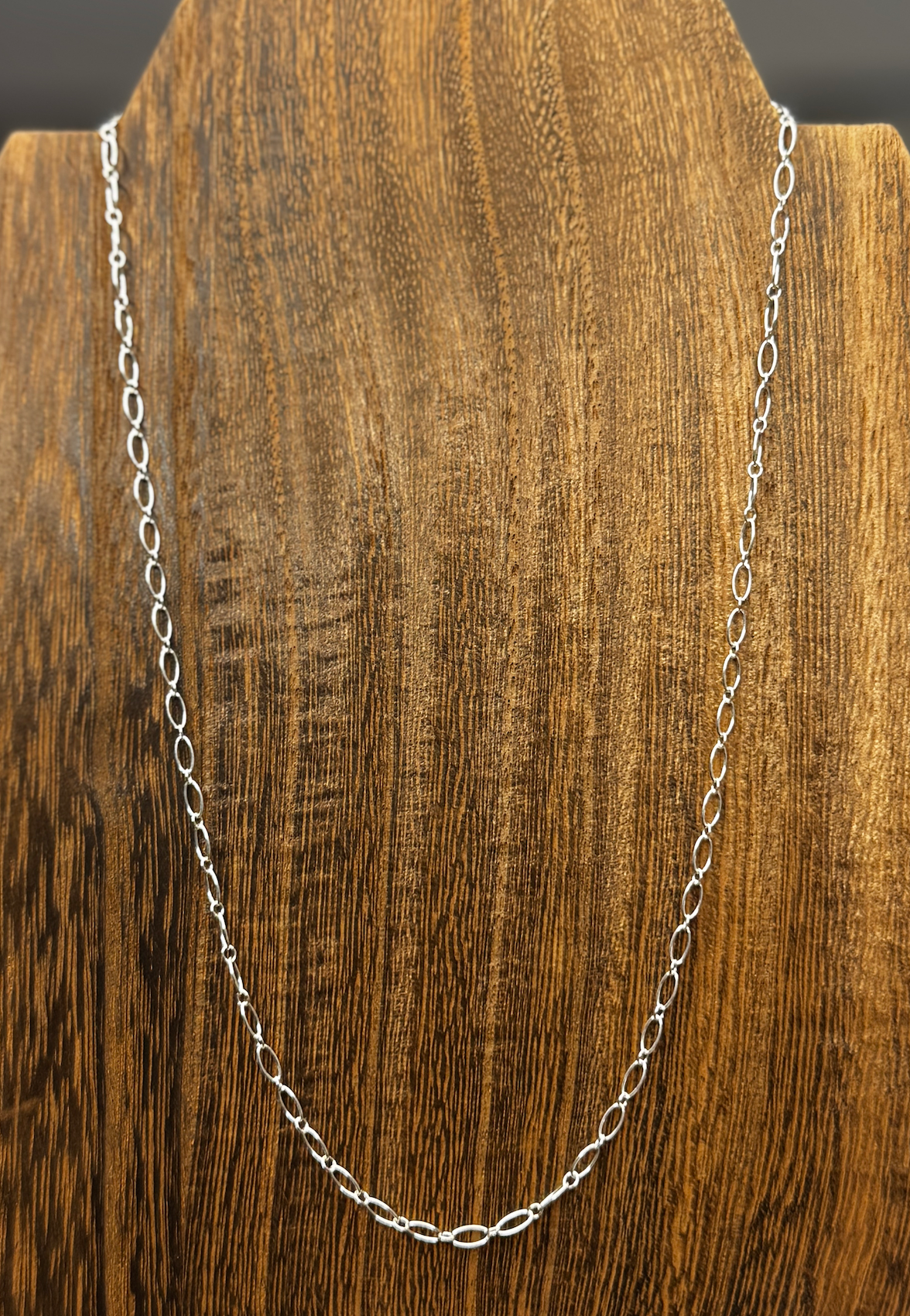 Medium Oval Link Chain - Sterling Silver - 18" Length