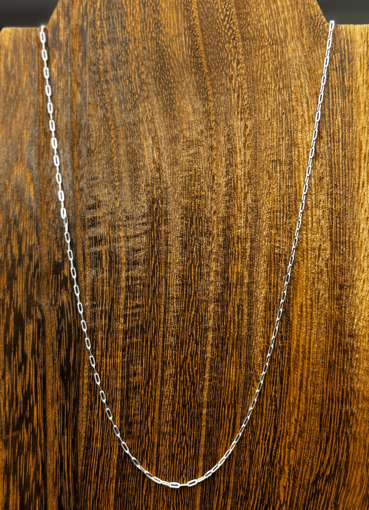 Thick Link Chain - Sterling Silver - Adjustable Length Up to 24"