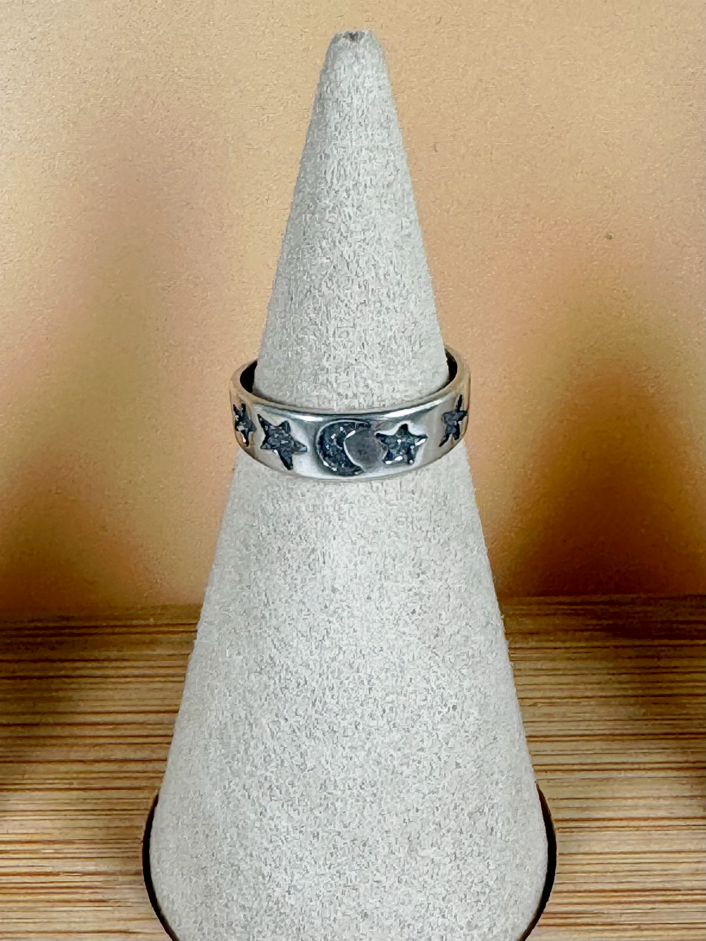 The Moon & Stars Toe Ring - Sterling Silver - Size Adjustable
