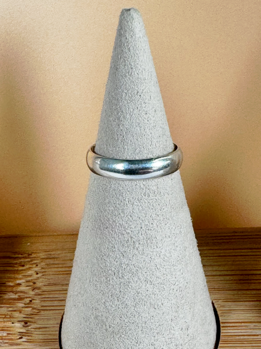 Toe Ring w/ Round Edge - Sterling Silver - Size Adjustable