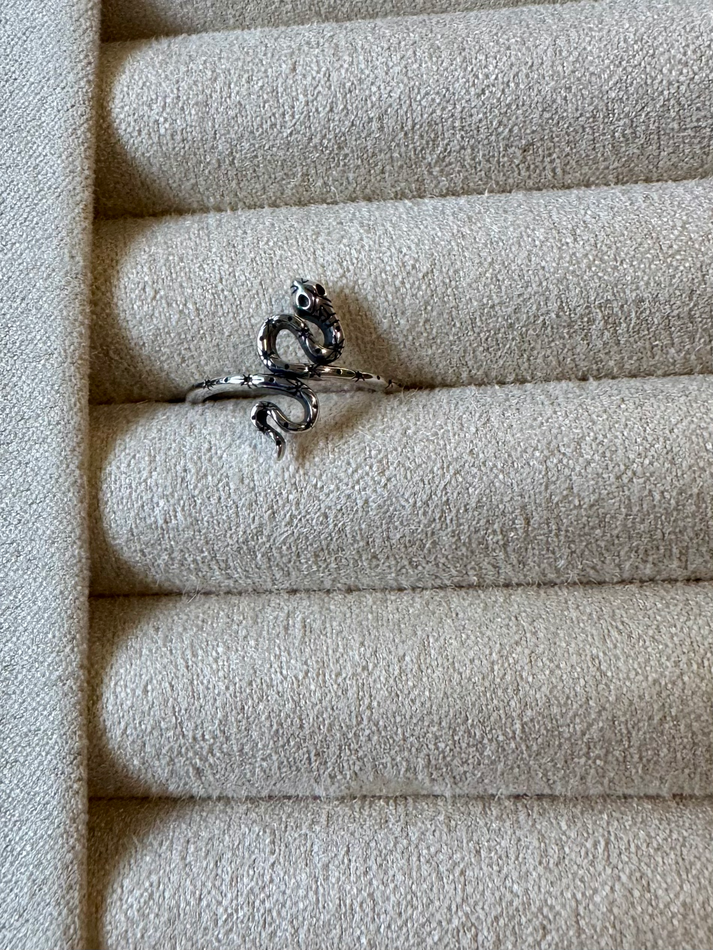Snake Toe Ring - Sterling Silver - Adjustable