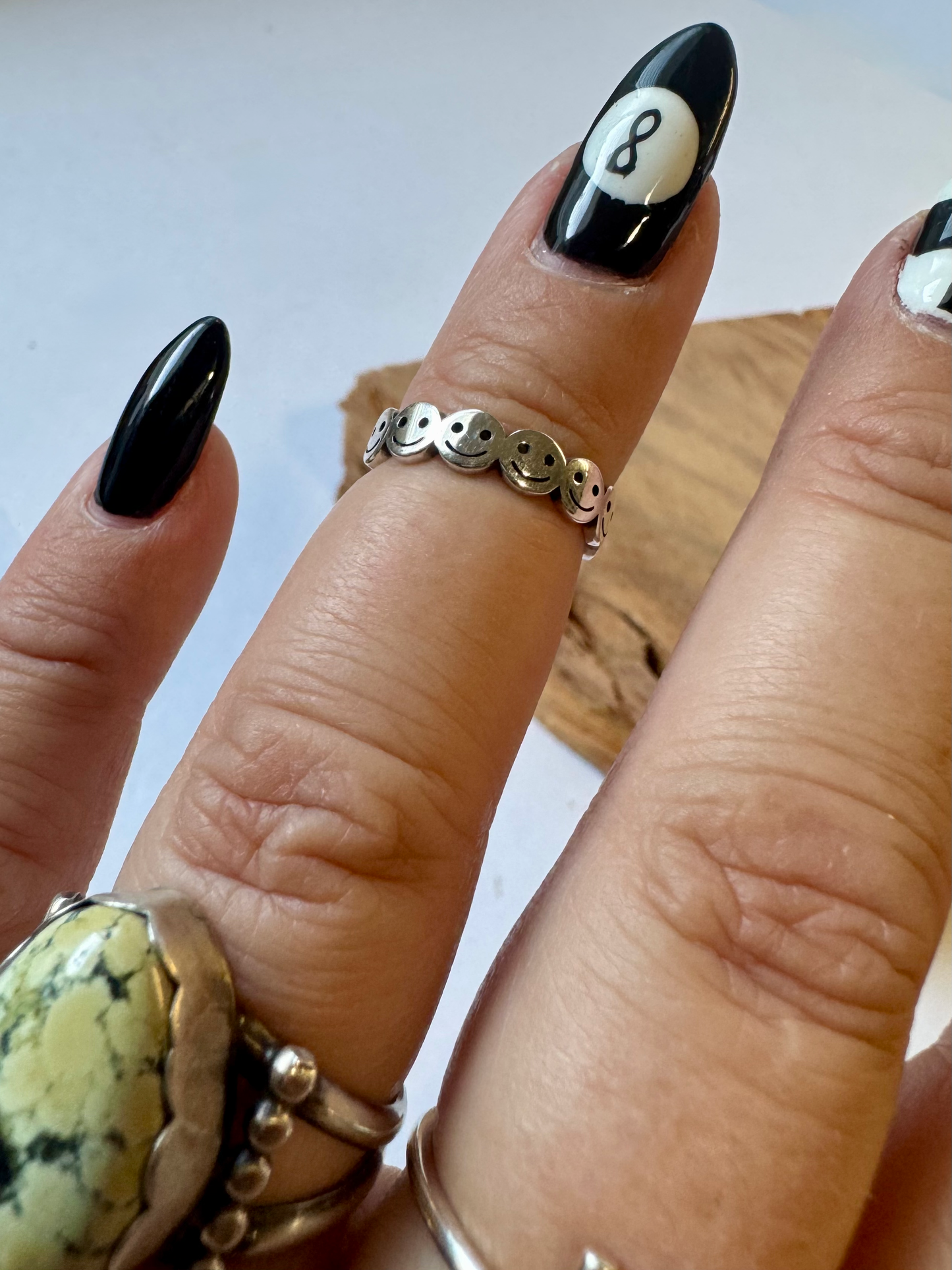 Happy Face Toe Ring - Sterling Silver