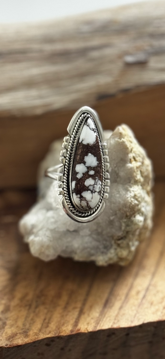 Ring - Wild Horse Jasper - Sterling Silver - Size 10